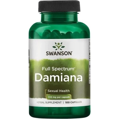 Swanson Full Spectrum Damiana, 510 mg, 100 капсули, Swanson (SW532)