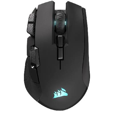 Мишка CORSAIR IRONCLAW WIRELESS SE, Backlit RGB LED, 26000 DPI, Optical, безжична WiFi (CH-9317110-WW)