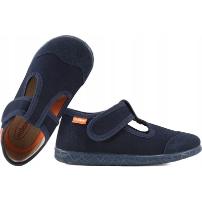 Milami 112-66 ELASTICKÉ TEXTILNÉ detské papuče na suchý zips