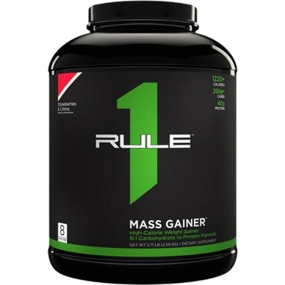 Rule 1 Mass Gainer | High Calories Weight Gainer [2560-2620 грама] Ягодов крем