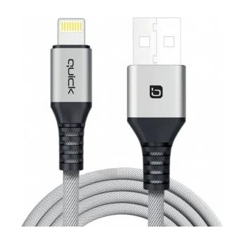 Quick Media USB Cable Quick USB-A - Lightning 1.5 m Grey (4752168141250)