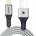 Quick Media USB Cable Quick USB-A - Lightning 1.5 m Grey (4752168141250)