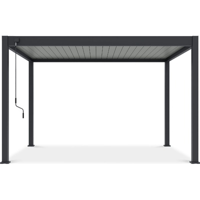 Gutroof Terasová pergola ELEGANCE 3x4 antracit/svetlosivá