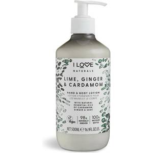 I Love Naturals Lime, Ginger & Cardamon лосион за тяло за жени 500 мл