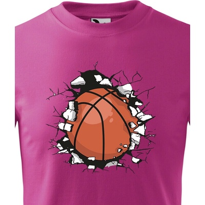 Dětské tričko Basketbalový míč Purpurová Canvas Bezvatriko.cz 2185