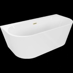 Mexen Oval+ самостоятелно стояща вана за монтиране до стена 170 x 80 см, бяла, с (52681708000-55)