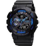 Skmei Спортен мъжки часовник SKMEI Shockproof, Черен / Син (SKMEI-1688-BLACK-BLUE) Часовници