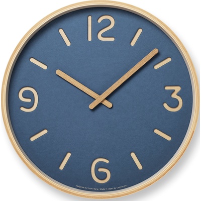 Lemnos Стенен часовник Thomson Paper 30, 5 см син (NY18-15 BL)