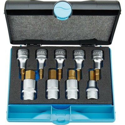 EDE69900910 Sada adaptér-bity 1/2" vnitřní 6-hran 5-17 mm 9 ks. HAZET