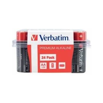 Verbatim Алкална батерия Verbatim, AA, 1.5 V, 24 броя, Черен / Червен, office1_2080120043