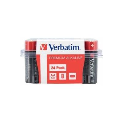 Verbatim Алкална батерия Verbatim, AA, 1.5 V, 24 броя, Черен / Червен, office1_2080120043