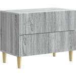 vidaXL Нощен шкаф Сива сонома 62 x 34, 5 x 48 см Инженерна дървесина (894551)