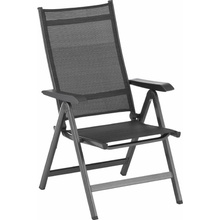 Kettler BASIC PLUS polohovacie, hliníkové kreslo antracit/antracit