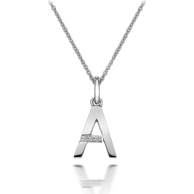Hot Diamonds Strieborný prívesok Micro A Clasic DP401