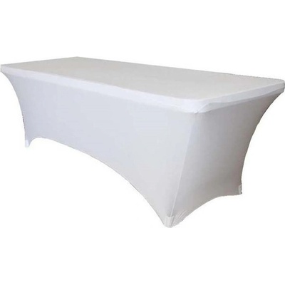 DENA Elastický poťah na hranatý cateringový stôl Biela 900352 183x76cm