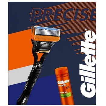 Gillette Fusion Precise - Система за бръснене с 1 Ножче + Гел за бръснене 200мл