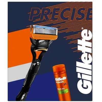 Gillette Fusion Precise - Система за бръснене с 1 Ножче + Гел за бръснене 200мл