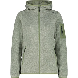 CMP Дамско поларено яке CMP Women's Jacket Fix Hood Jacquard Knitted 3H19826 Fleece jacket - Green Tea / B. Co Gesso - размер 48 (EU) (105-4940-4018)