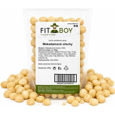 FITBOY Makadamové ořechy 250 g