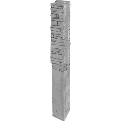 DITON Plotový systém QUICK WALL STONE Velikost: 15 × 15 × 210, Varianta: Quick wall stone - sloupek průběžný 120 přírodní, Povrch: natur, reliéfní