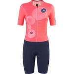 Nalini Дамски скин за колоездене Nalini Women's Skinfluid Suit Cycling skinsuit - Blue / Pink (102-5271-0113)
