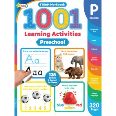 Active Minds 1001 Preschool Learning Activities: A Steam Workbook