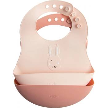 Trixie Baby Silikonový bryndák 2-pack Rabbit