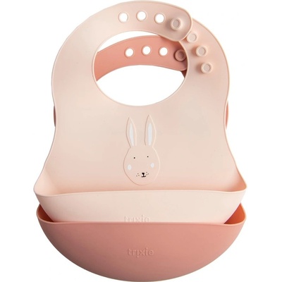 Trixie Baby Silikonový bryndák 2-pack Rabbit
