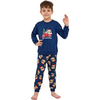 Chlapecké pyžamo CORNETTE TEDDY tmavě modrá