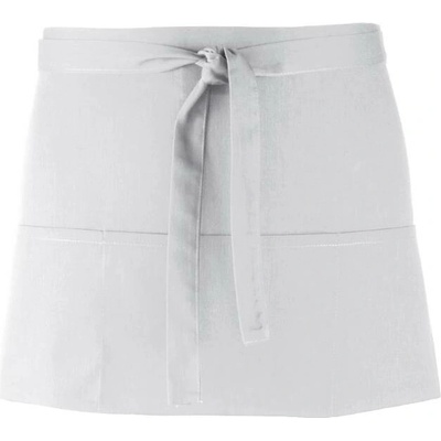 Premier Workwear Pracovní zástěra krátká s kapsami PR155 Silver Pantone 428 60x33cm