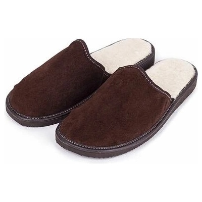 Vlnka Pánské kožené s ovčí vlnou