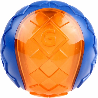 GiGwi Ball loptička M transparentné modro / oran
