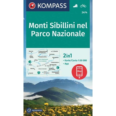 Monti Sibillini 1:50 t. laminovaná