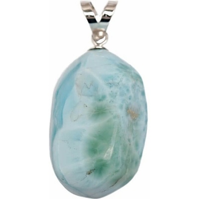 Nefertitis Larimar přívěsek tamblovaný AA kvalita stříbro č. 18 NF63977