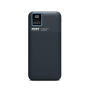 Image 1 of PORT Designs 20000mAh Powerbank с LCD дисплей, USB-A QC/USB-C черен (907002)