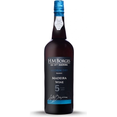 H.M. Borges Madeira 5y Medium dry fortifikované Portugalsko 18% 0,75 l (holá láhev)