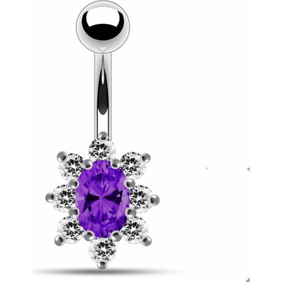 S4U Stříbrný piercing do pupíku BP01002-CA