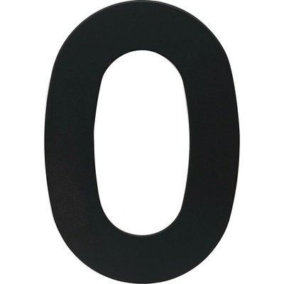 RN.120L.0.CE číslo "0" 120mm čierne matné Čierna