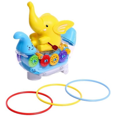 Слон с лодка със звукови и светлинни ефекти 9055