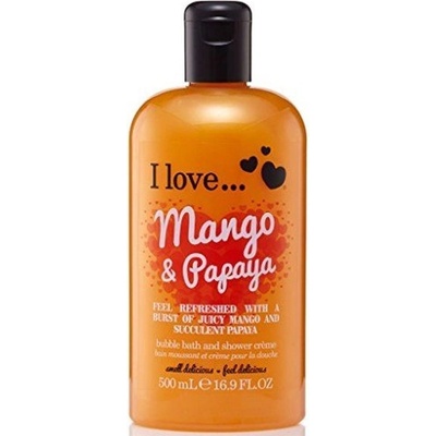 I Love Kúpeľový a sprchový krém s vôňou manga a papáje Mango & Papaya Bubble Bath And Shower Creme 500 ml