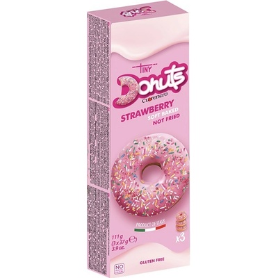 Cuorenero Donuty jahoda bez lepku 3 ks 111 g
