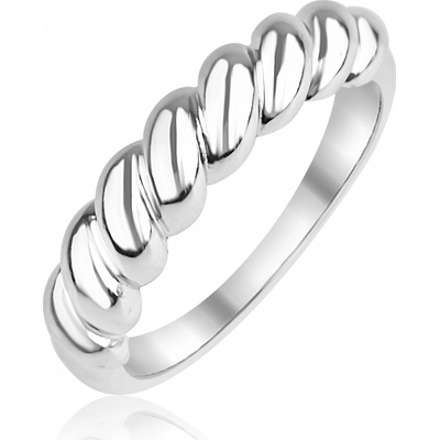 Meucci Stříbrný prsten s pletením SR190