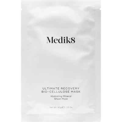 Medik8 Ultimate Recovery Bio-Cellulose Mask платнена маска за лице с хидратиращ и успокояващ ефект 6 бр