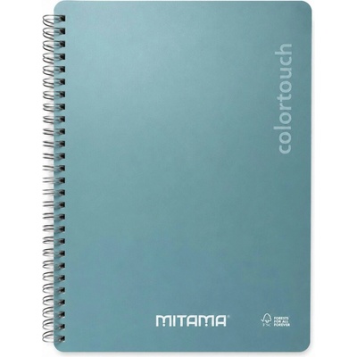 MITAMA Spirálový sešit i Note 18 5x24 čtverečkovaný tyrkysová