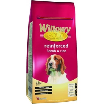 Elmubas Willowy Gold Adult Reinforced Lamb & Rice Dog - супер премиум храна за кучета от всички породи, над 1 година, с храносмилателни проблеми - агнешко и ориз, Испания - 15 кг