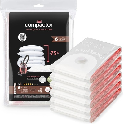 Compactor Вакуумни торбички в комплект от 6 броя Vacuum L - Compactor (RAN8716)