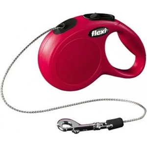 flexi Автоматичен повод FLEXI NEW Classic XS червено въже 3 м. / до 8 кг. 02240