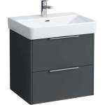 Laufen Base - Шкаф за мивка, 52x57x44 см, 2 чекмеджета, сив H4022321102661 (H4022321102661)