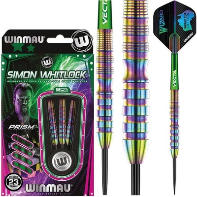Winmau steel Simon Whitlock World Cup Rainbow SE 23g, 90% wolfram