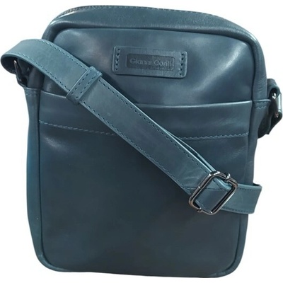 Gianni Conti kožená crossbody pánská modrá 6052812 blue